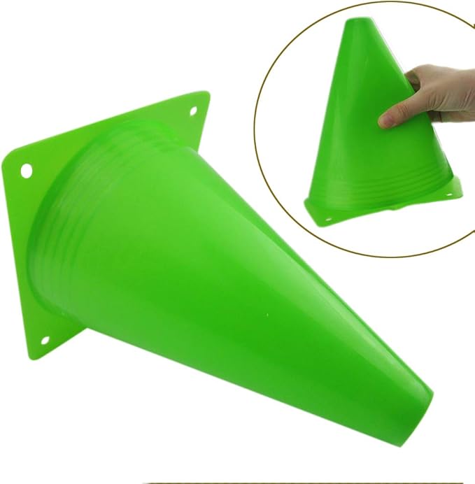7 Inch Plastic Traffic Cones Sport Training Agility Marker Cone for Soccer, Skating, Football, Basketball, Indoor and Outdoor Games