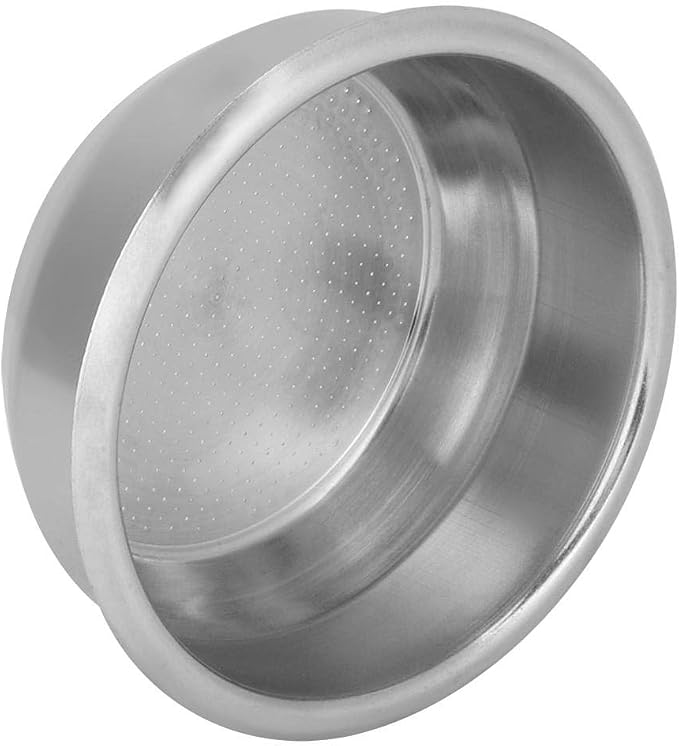 Fdit 58mm Stainless Steel Coffee Filter Basket Single Layer Double Doses Filter