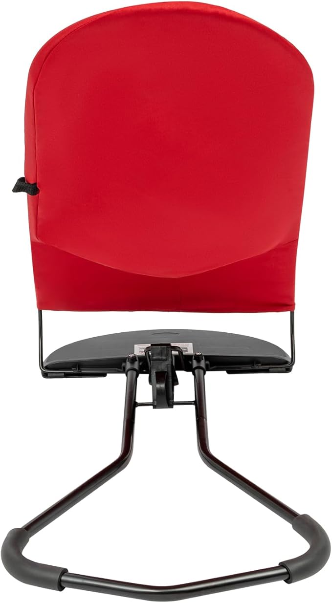 Pet Rocking Chair, Portable Foldable Pet Rocker Bed with 3-Level Height Adjustment, Pet Hammock for Small Dogs & Cats up to 33lbs, Breathable Mesh Hanging Bed with Safety Buckle (Red)