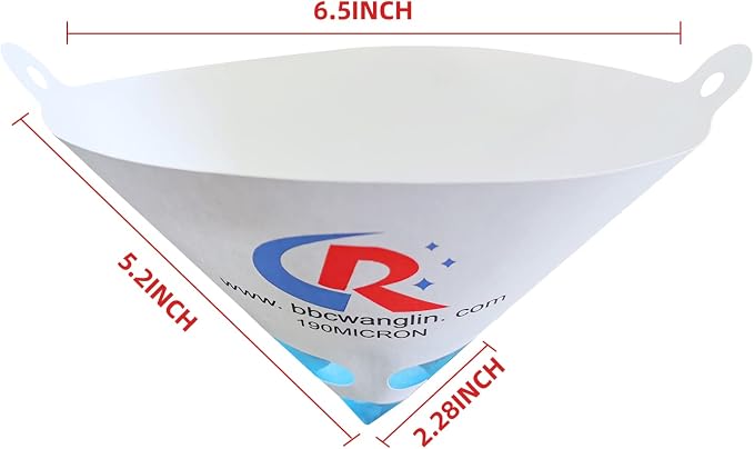 50 Pack of Paint Strainers, Paint Filter Strainer Paper Cone