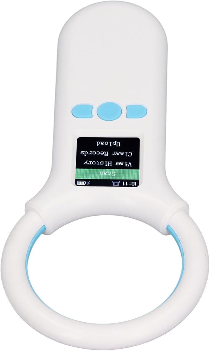 Portable Pet Chip Scanner, Technology, Microchip ID Reader with OLED Screen, 500 Records Capacity for Pet Trackers