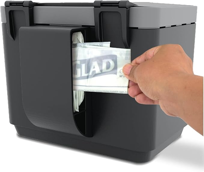 Glad Compost Bin for Kitchen, 1.5 Gallon | Plastic Container