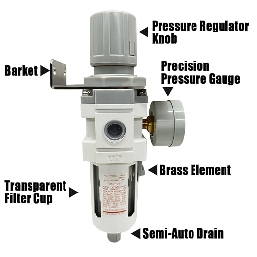 3/8" NPT Air Filter Pressure Regulator Combo Water Separator