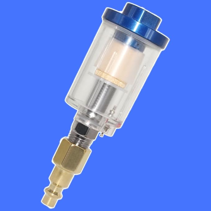 Oil Water Separator for Air Line, 1/4 Inch NPT Inlet and Outlet, Air Compressor