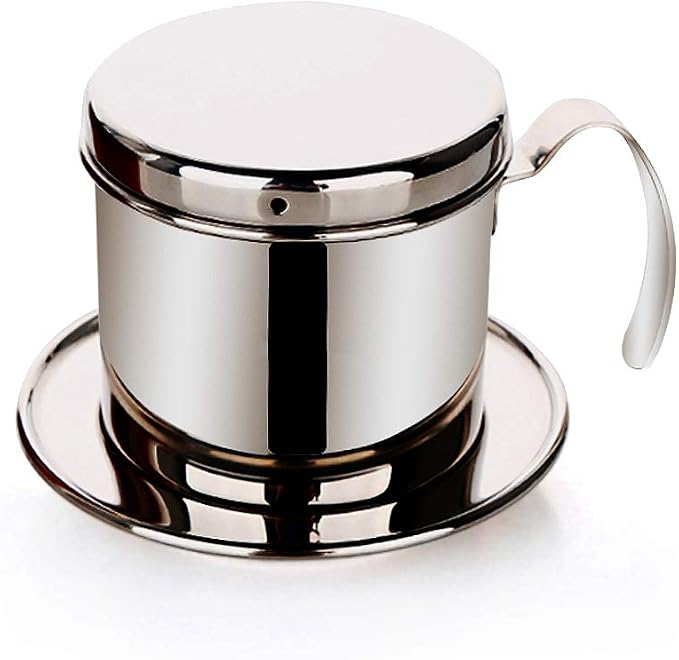 TOPINCN Vietnamese Coffee Drip Filter, Stainless Steel Pour Over Coffee Maker