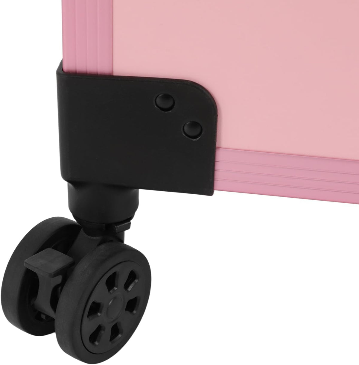 Professional Rolling Makeup Case, Foldable Nail Tables, Portable Manicure Table with 3 Drawers & LED Mirror, Trolley Storage Organizer, Pink Lockable Nail Table, Artist Travel Organizer