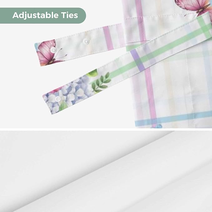 Spring Tie Up Valance Curtains for Windows, Kitchen Curtains Window Shades