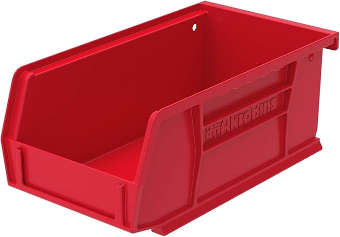 Akro-Mils 30220 AkroBins Plastic Storage Bins, Space-Saving Stackable Bins