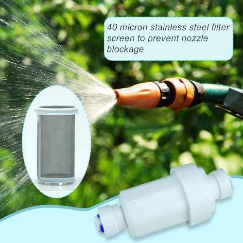 Outdoor Misting System Water Filter 2 Pieces Calcium Inhibitor Filter