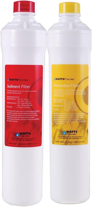 Watts Premier Bi-Annual RO Pure Plus 2-Pack Filtration Kit