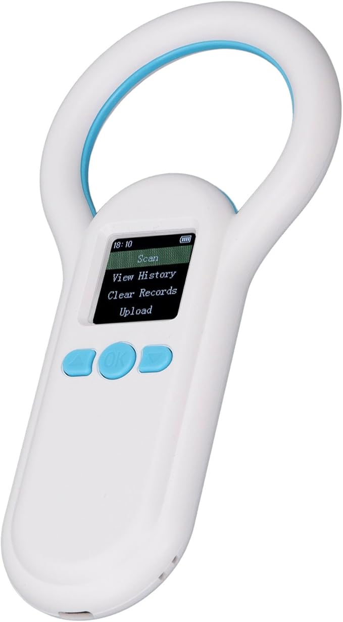 BT Pet Microchip Scanner, ABS Material, Enhanced Recognition with 1.44 Inch Display and Long Battery Life for Animal Management