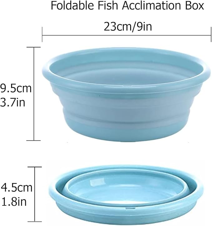 Foldable Fish Acclimation Box - Saltwater & Freshwater Aquarium Acclimator, Shrimp & Betta Fish Breeding Box