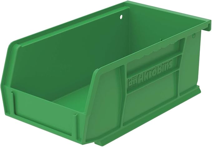 Akro-Mils 30220 AkroBins Plastic Storage Bins, Space-Saving Stackable Bins