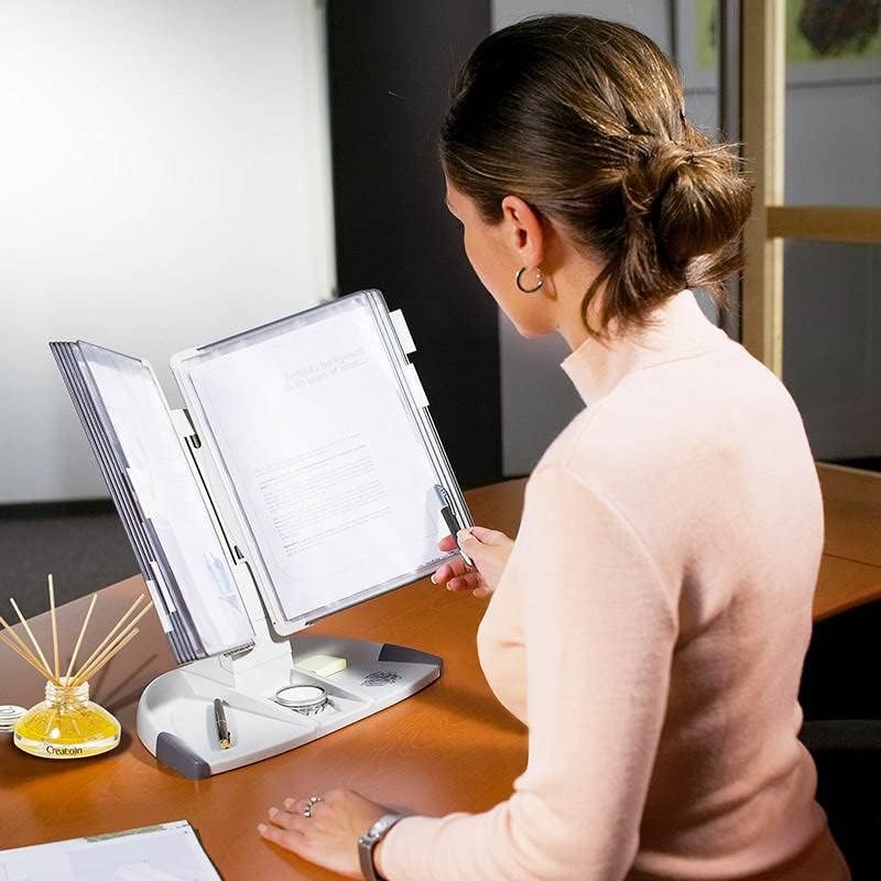Tarifold Modular Desktop Reference System, 10 Pockets, Expandable, Gray