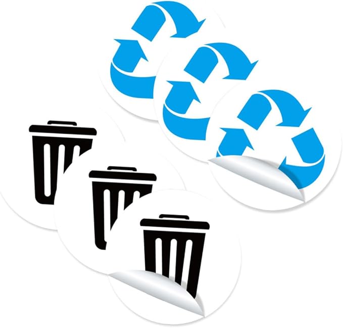 DECHOUS 1set Self-Adhesive Garbage Sorting Label Stickers of Waste Container