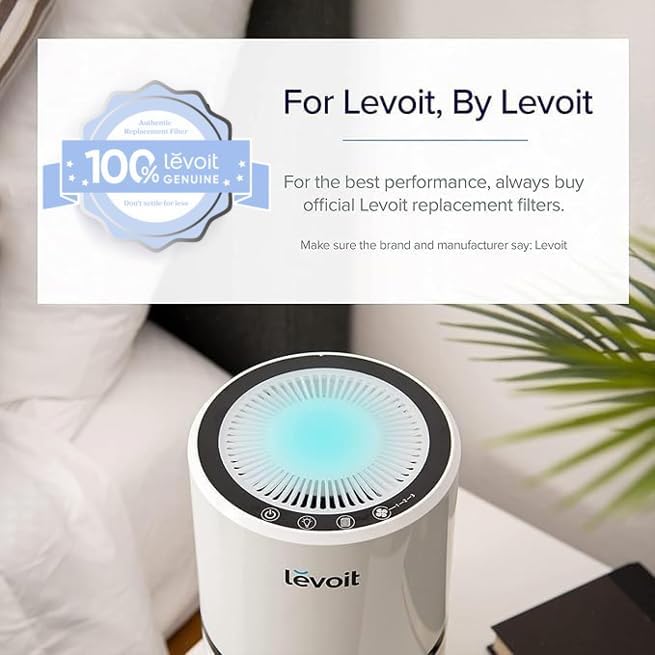LEVOIT LV-H132 Replacement Filter, Genuine LV-H132-RF Air Purifier Filters