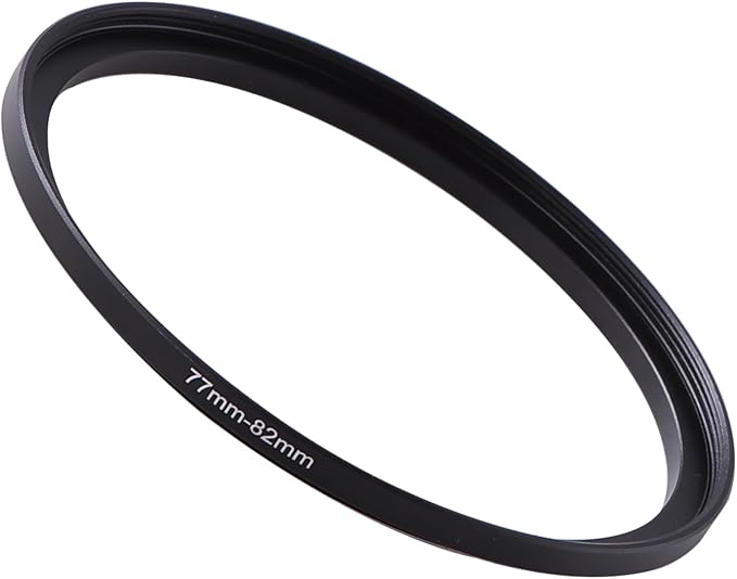 77-82mm Step-Up Ring Adapter, 77mm to 82mm Step Up Filter Ring