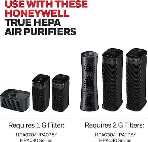 Honeywell Genuine HEPA Air Purifier Filter G, Airborne Allergen Air Filter