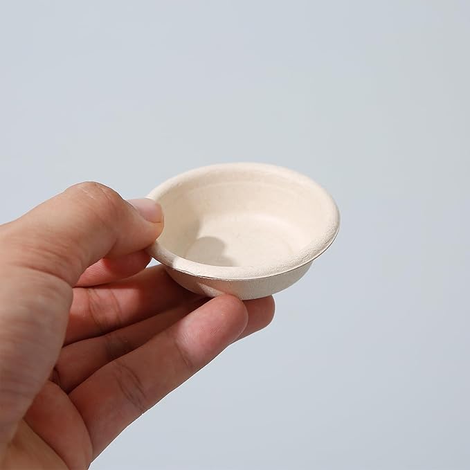 Paper Gecko Feeding Cups, Paper Bowls Reptiles Food and Water Feeder Ledge Cups for Lizars,Bearded Dragon,Snake,Crabs, 100Pack 1 OZ