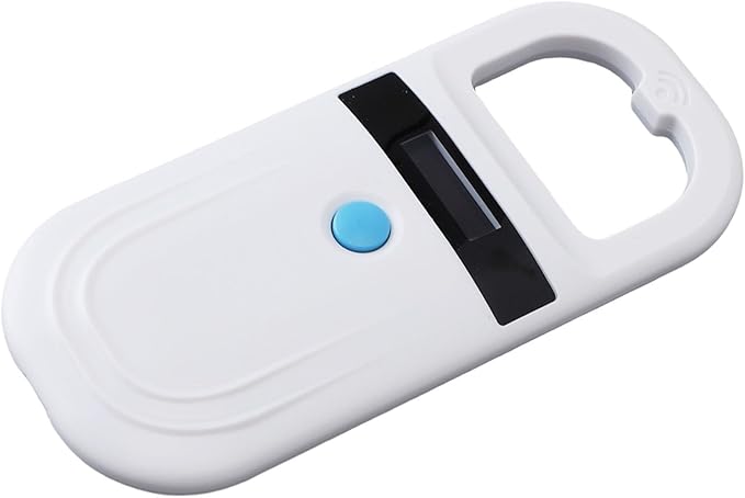 Microchip Scanner, 1000 Records Rechargeable Display Screen Pet Chip Scanner for EMID (Type 1)