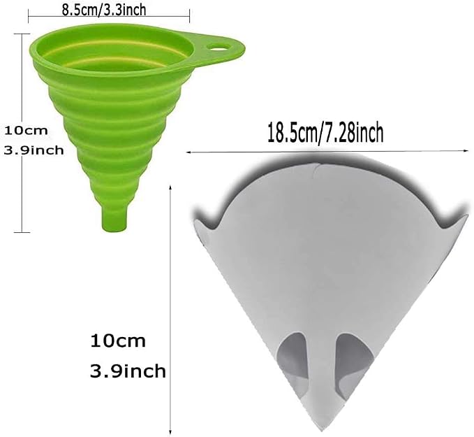 200PCS Paper Paint Strainers