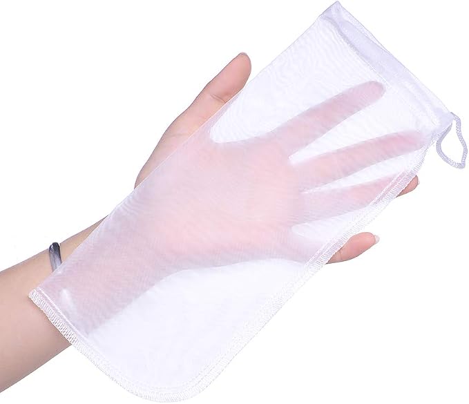ALEGI Media Filter Bag Aquarium Extra Fine, Reusable 180 Micron Drawstring Mesh