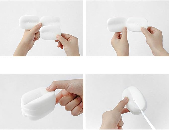 Long Handle Cup Bottle Cleaning Brush Sponge Pot Cleaner Scourer Washer