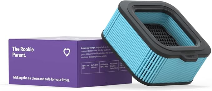 Mila Air Rookie Parent H12 HEPA & Carbon Home Replacement Filter, Genuine Mila