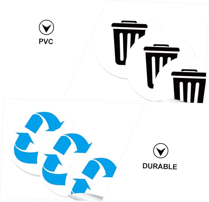 DECHOUS 1set Self-Adhesive Garbage Sorting Label Stickers of Waste Container