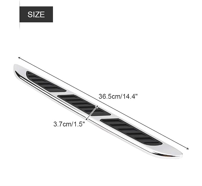 1 Pair Car Hood Vent Air Intake Grille, Car Exterior Hood Side Door Air Flow