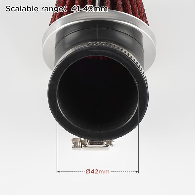 Evermotor Air Carburetor Cleaner, 41mm 42mm 43mm Motocycle Carb Filter