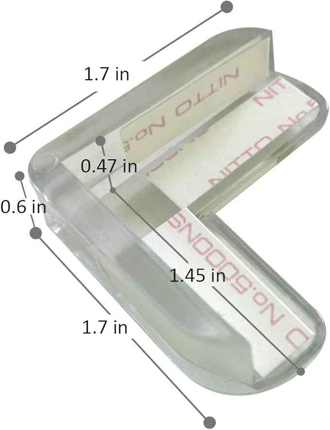 Clear Corner Guards, Table Corner Protectors, High Resistant Adhesive Gel