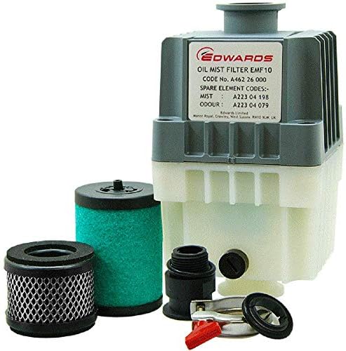 Edwards EMF10 Oil Mist Filter, KF25 Ports, for RV3, RV5, RV8 Vacuum Pumps, A462-26-000