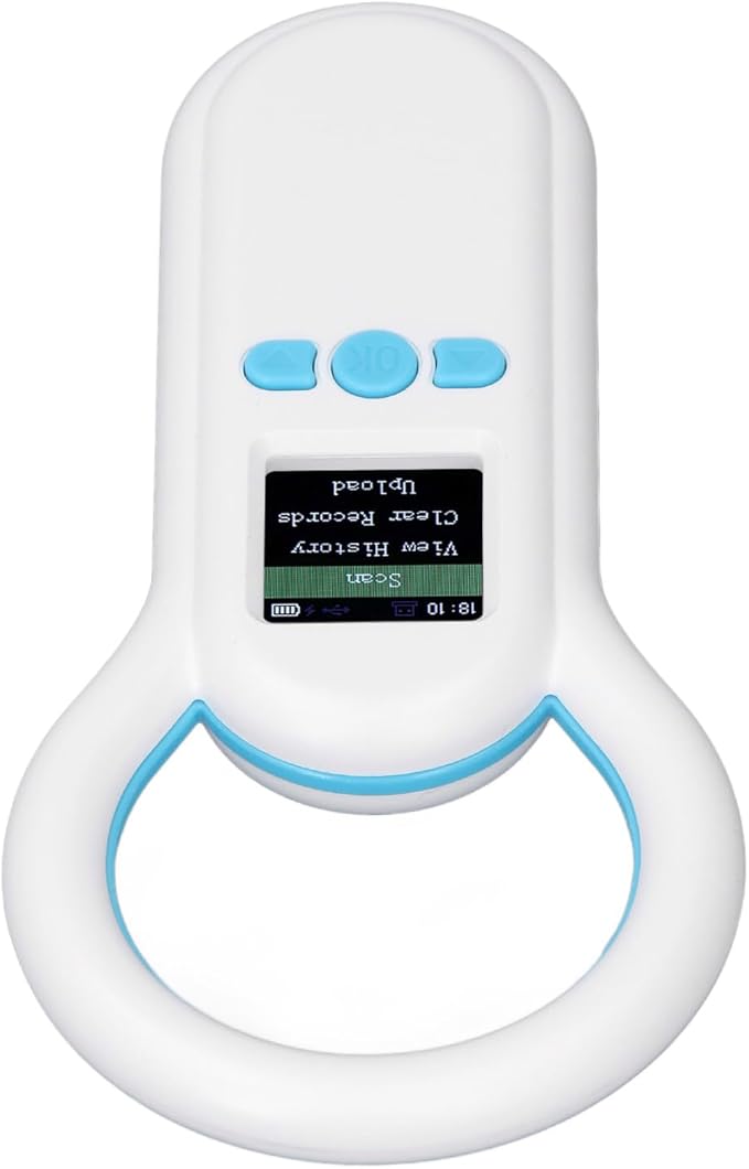 S20 Pet Microchip Scanner, ABS Material with 500 Records Storage, Fast Recognition for Dogs Cats Animal Management