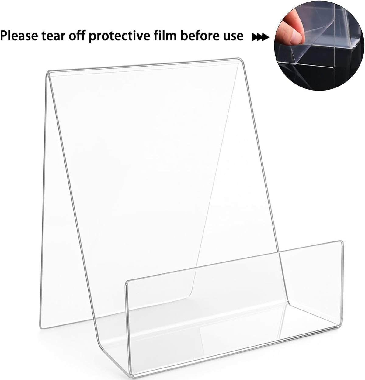 Large Acrylic Book Stand for Display - 5 Pack