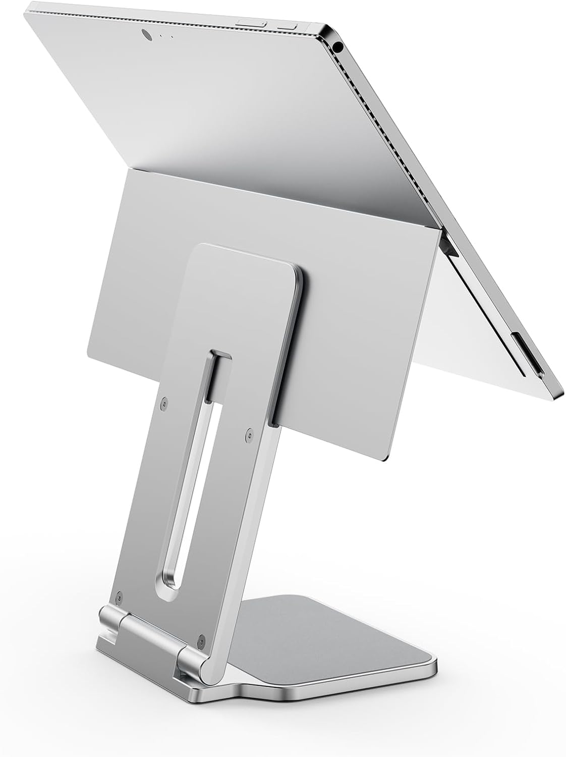 Kensington Elevated Stand for Surface Pro and Surface Go, Stand for Desk, Non-Skid Tablet Holder Designed for Surface Pro, Silver (K58277WW)