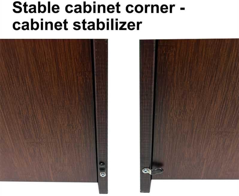 Bamboo Folding Desk with Storage for Small Spaces (Walnut)