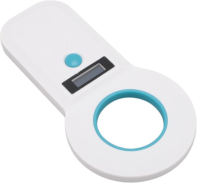 aqxreight Pet Chip Scanner Animal Tag Reader USB Interface 15 Digits Microchip Recognizer for Cats Dogs 128 Data Storage Black Your Which Microchip Efficient Reliable Obtain Can This (White)