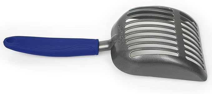 Cat Litter Scoop, Kitty Metal Scooper, Aluminum Alloy Sifter, Kitten Pooper Lifter, Deep Shovel, Long Handle, Poop Sifting, Durable, Heavy Duty, for Litter Box