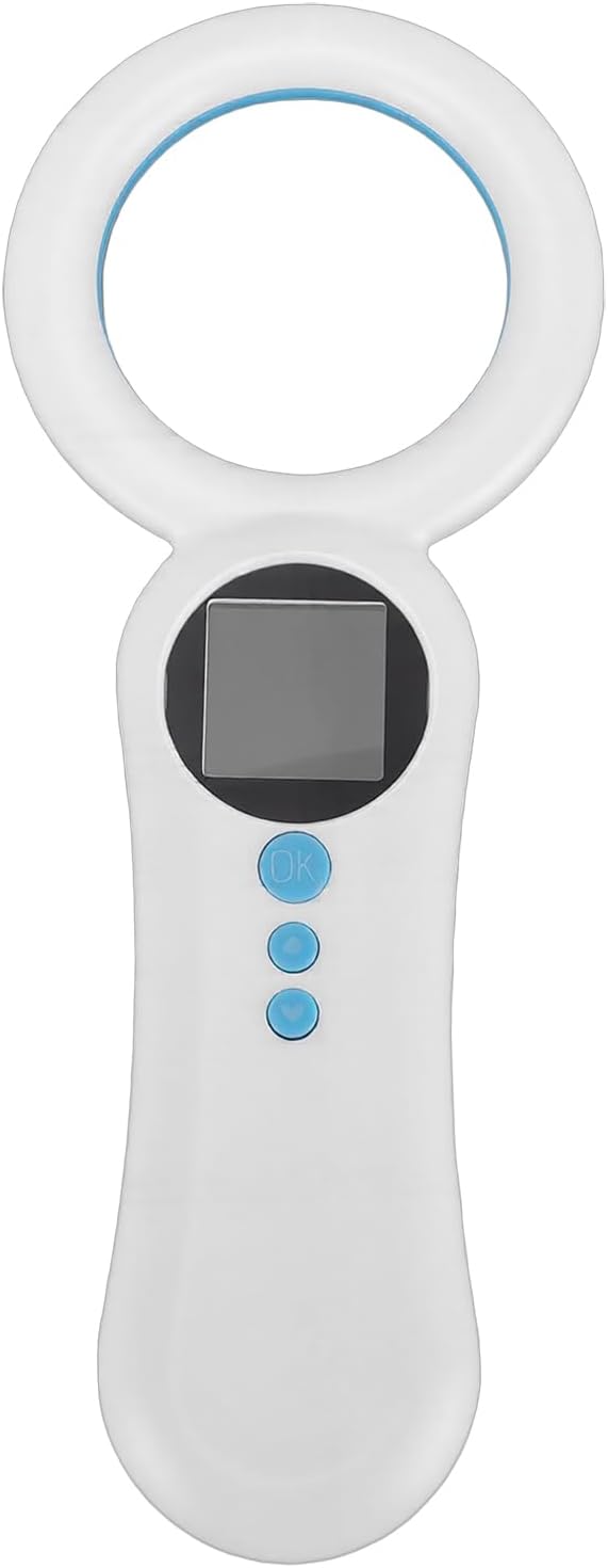 Pet Microchip Scanner, 500 Records Data Storage EMID Pet Microchip Reader, Rechargeable Chip ID Scanner Support for FDX - B Chips 134.2kHz 125kHz