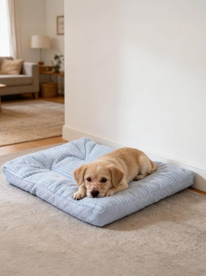 Dog Bed,pet Beds & Furniture,Machine-Washable Cushion for Dogs and Cats,Suitable for Dogs, Floor Furniture Use Grey L