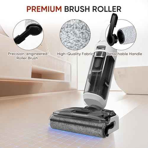 Roller Brush and Filter Replacement Compatible with Tineco Floor ONE Stretch S6/ i6 Stretch/ i5 Stretch/ S7 Stretch/ S9 Artist Cordless Wet Dry Vacuum Cleaner Replacement Parts