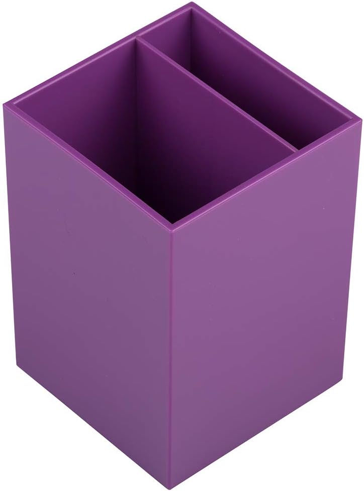 JAM PAPER Desk Trio Pack - Purple - Stapler, Tape Dispenser & Pen Holder - 3/Pack