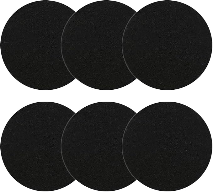 Kitchen Compost Bin Charcoal Filter 7.25 Inch Diameter Extra Thicker &