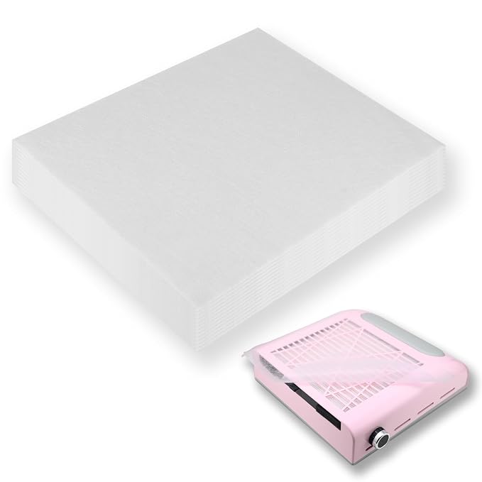 300 Sheets Nail Dust Collector Filter Paper: Disposable Dust Vacuum Filter