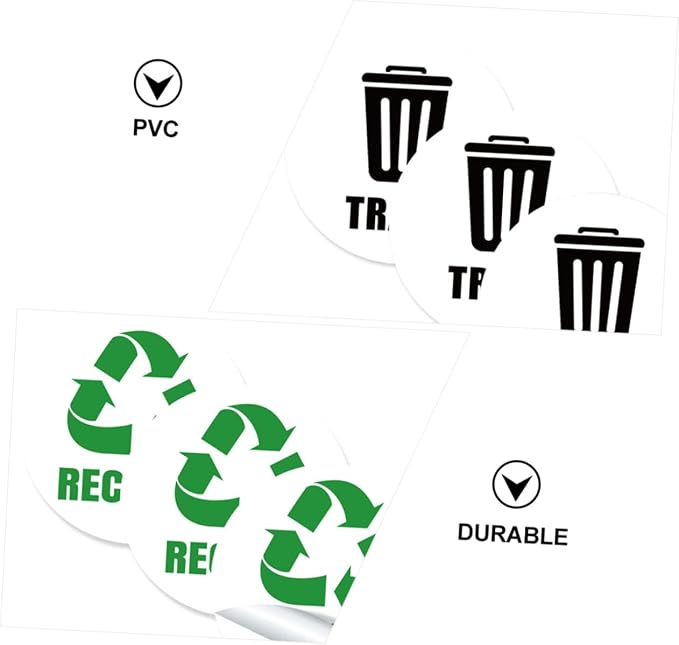 Garbage Classification Labels Self-Adhesive Bin Stickers