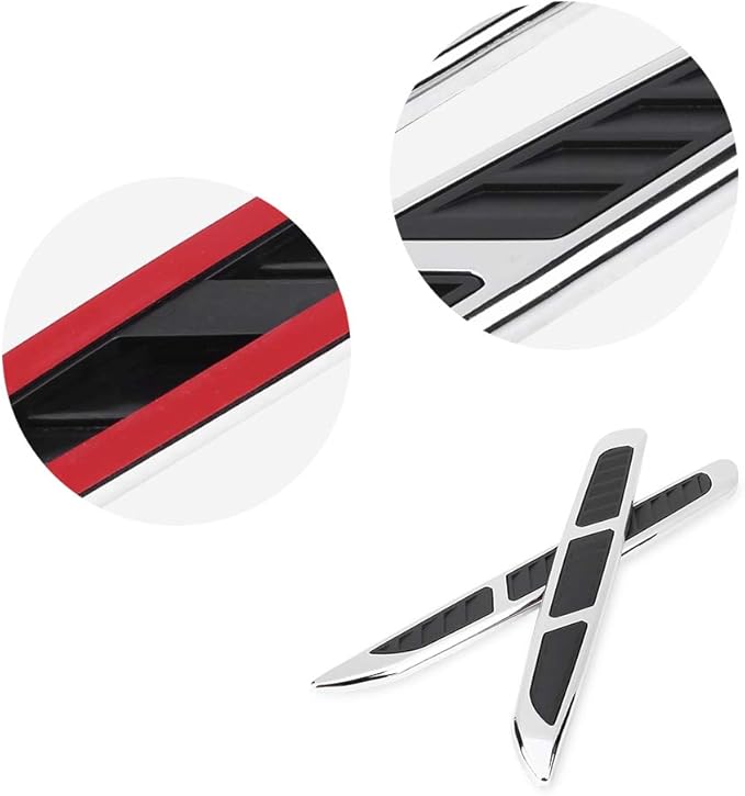 1 Pair Car Hood Vent Air Intake Grille, Car Exterior Hood Side Door Air Flow
