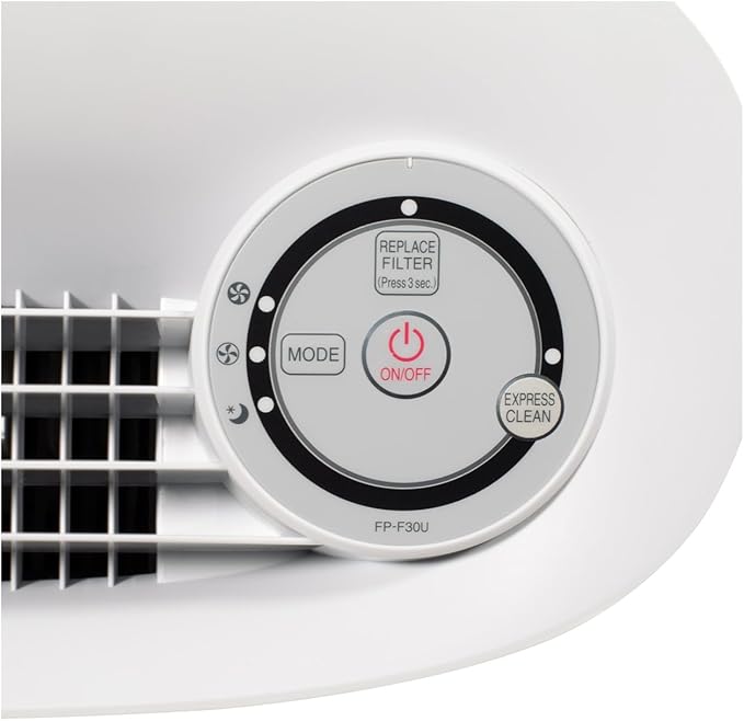 SHARP Air Purifier for Small Rooms – Covers up to 690 sqft in one hour, True HEPA Filter Air Purifier for Bedroom, Office or Dorm Room, Dust, Smoke, Pollen - FPF30UH