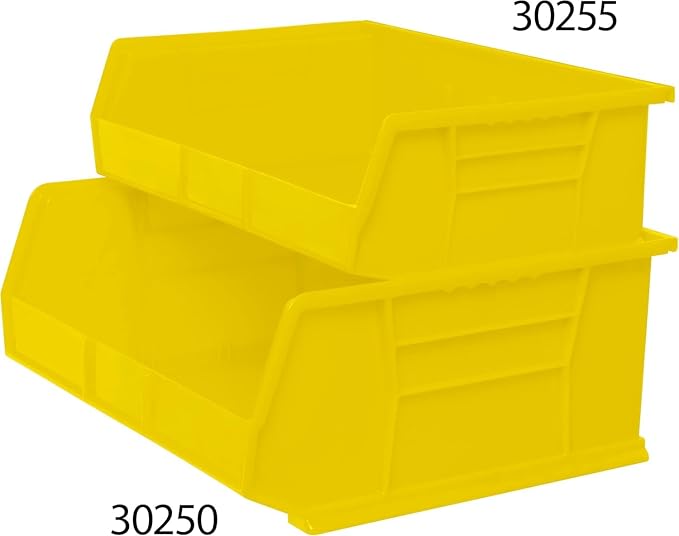 Akro-Mils 30255 AkroBins Plastic Storage Bins, Space-Saving Stackable Bins