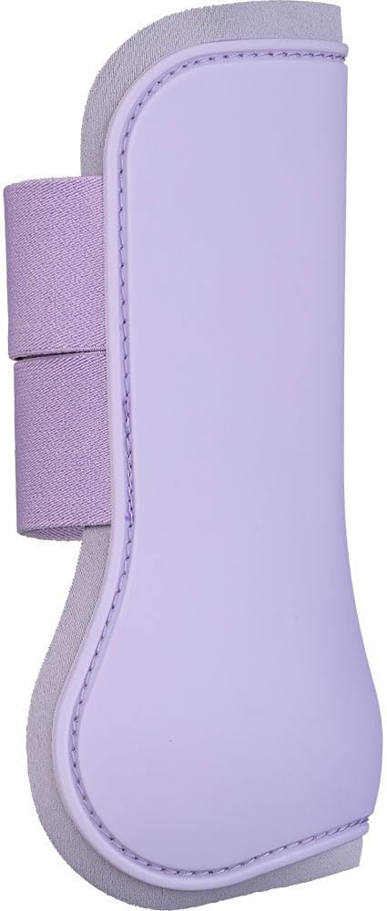 HORZE Adepto Open Front Tendon Boots | Durable Shell with Neoprene Lining - Languid Lavender Purple - Pony